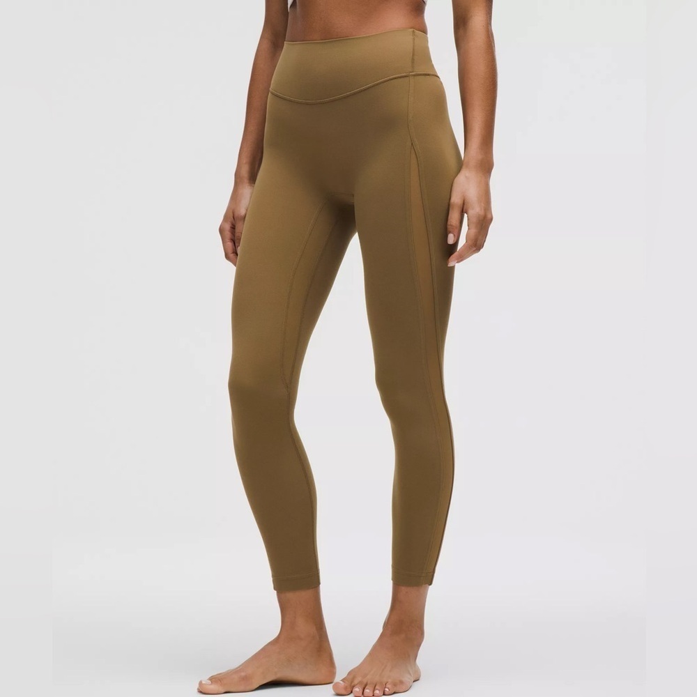 Lululemon nulu high rise mesh panel 25”